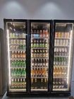 Cor do preto do refrigerador de Shelfs da bebida 5 da barra do refrigerador da garrafa de vidro do refrigerador das bebidas