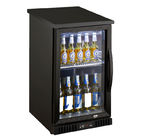 Refrigerador pintado da barra da parte traseira do aço, refrigerador da bebida da barra com iluminação conduzida opcional