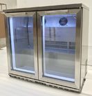 Refrigerador da barra da parte traseira de portas dobro para o tipo inferior refrigerando da montagem da bebida