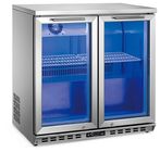 Refrigerador da barra da parte traseira de portas dobro para o tipo inferior refrigerando da montagem da bebida