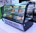 Equipamento de refrigeração de vidro da exposição da padaria comercial recentemente Desktop da mostra do bolo