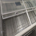 Congelador do armário da ilha da combinação do congelador do supermercado para o alimento de mar do gelado