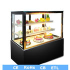 mostra refrigerada armário da sobremesa do bolo da padaria do bolo de 2.0m