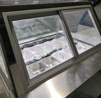 Mostra refrigerada Gelato comercial da exposição do gelado