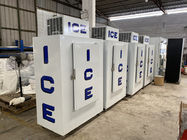 Congelador ensacado do armazenamento de gelo do gelo da porta especialista das técnicas mercantís exterior contínuo