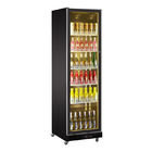refrigerador de vidro completo da bebida da exposição 400L, refrigerador vertical da cerveja com luzes do diodo emissor de luz