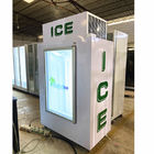 Escaninho de armazenamento de vidro do cubo de gelo da porta R404A com compressor de Danfoss