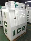 Único especialista das técnicas mercantís comercial do armazenamento de gelo da porta com etiqueta