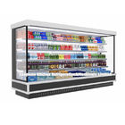 Bebida e vegetal abertos comerciais de Multideck Front Display Chiller Cabinet For do refrigerador ereto do supermercado