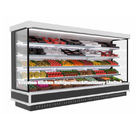 Da Multi-plataforma aberta comercial do refrigerador da exposição do supermercado refrigerador aberto ereto da exposição da bebida da cortina de ar