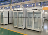 congelador de refrigerador vertical da exposição do congelador de vidro comercial da porta 1000L