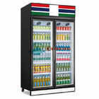 Refrigerador ereto da cerveja do refrigerador da exposição da bebida fresca das portas do anúncio publicitário 3