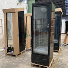 Única porta de vidro com o congelador vertical da exposição do calefator de vidro para o gelado feito em China