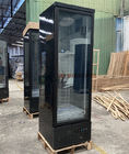 Única porta de vidro com o congelador vertical da exposição do calefator de vidro para o gelado feito em China