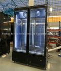 Do fã de vidro comercial da porta do congelador do controle de Digitas o congelador refrigerando indica o alimento e o gelado congelados