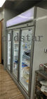 Congelador ereto personalizado do supermercado para a exposição congelada do alimento