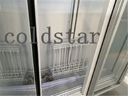 Congelador de refrigerador vertical de vidro da exposição do gelado da porta do congelador 2000L do supermercado