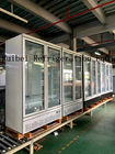 Refrigerador ereto comercial da bebida da exposição com porta de vidro