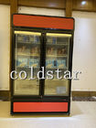 Mostra de vidro do refrigerador da porta do estilo novo com o compressor do donper R290