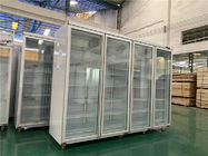 O refrigerador ereto dos melhores multi refrigeradores de vidro comerciais da bebida da mostra da exposição das portas para a venda