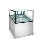 Tipo refrigerando 1730*1068*1250mm do fã de vidro quadrado das bandejas do congelador 20 da mostra do gelado