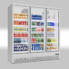 Refrigerador/refrigerador mais frescos do armazenamento da bebida vertical de vidro da exposição do equipamento da porta
