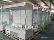 Do refrigerador superior aberto da exposição da Multi-plataforma armário aberto comercial da cortina de ar do refrigerador da cara