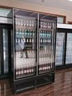Refrigerador inferior da exposição da bebida do compressor da porta de vidro completa com certificado