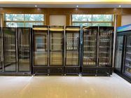 Armário comercial do congelador do refrigerador de vidro da exposição da porta para o supermercado