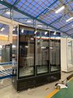 Congelador de vidro congelado -18~-22° vertical da porta do refrigerador da exposição do alimento do congelador do supermercado
