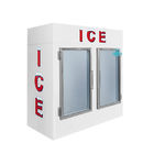 Cu 100 interno comercial do escaninho de armazenamento do gelo. Ft.  Tipo de vidro dobro das portas