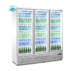 Da bebida de vidro das portas do preço de fábrica 3 congelador de refrigerador mais fresco ereto do refrigerador da exposição