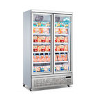 220V 1 2 3 4 refrigerador ereto 1000L da exposição da porta R290 para o supermercado