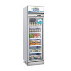 congelador ereto de vidro da exposição da mostra do refrigerador da porta do supermercado 400L equipamento comercial do refrigerador do único