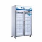 Congelador vertical montado superior da exposição do compresor com o de alta qualidade para o supermercado