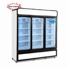 Das portas frias da mostra 3 do refrigerador das bebidas de Ruibei refrigerador de vidro da exposição