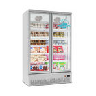 Congelador congelado da exposição do alimento do refrigerador da porta de -22C supermercado de vidro ereto