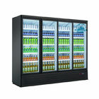 Bebida da mostra vertical de vidro ereta da porta do refrigerador quatro da exposição da bebida/refrigerador frios do refresco