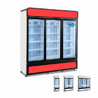 Mostra ereta refrigerando do congelador de refrigerador da porta de vidro do refrigerador 3 do fã