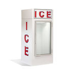 Escaninho ensacado comercial do congelador do armazenamento de gelo da porta de vidro