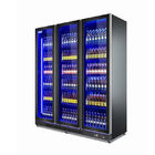 Refrigerador refrigerado vertical da exposição da garrafa de cerveja do refrigerador da barra