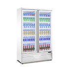 Refrigerador ereto porta vertical comercial da mostra do refrigerador da exposição da bebida da única