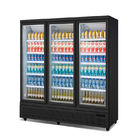 Refrigerador da exposição do refresco da porta de balanço três com controlador de Digitas