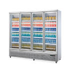 Refrigerador comercial da porta de vidro dos refrigeradores da bebida da grande capacidade