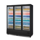 Refrigerador de vidro ereto da exposição do refresco da porta R290 para o supermercado