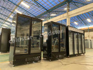 Congelador ereto comercial de vidro dobro das portas 1000L com compressor de SECOP