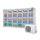 Refrigerador de vidro do refresco da porta do sistema de refrigeração 6 remotos do equipamento de refrigeração da loja
