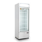Congelador de vidro ereto da exposição do gelado da porta do supermercado 400L do congelador da porta único
