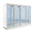 Fã comercial que refrigera da porta móvel comercial do armário de exposição 2-6 do congelador do grau -18~-22 o congelador vertical