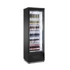 Refrigerador de vidro da bebida dos sucos da porta do refrigerador da bebida refrigerador ereto da exposição dos refrescos do único
